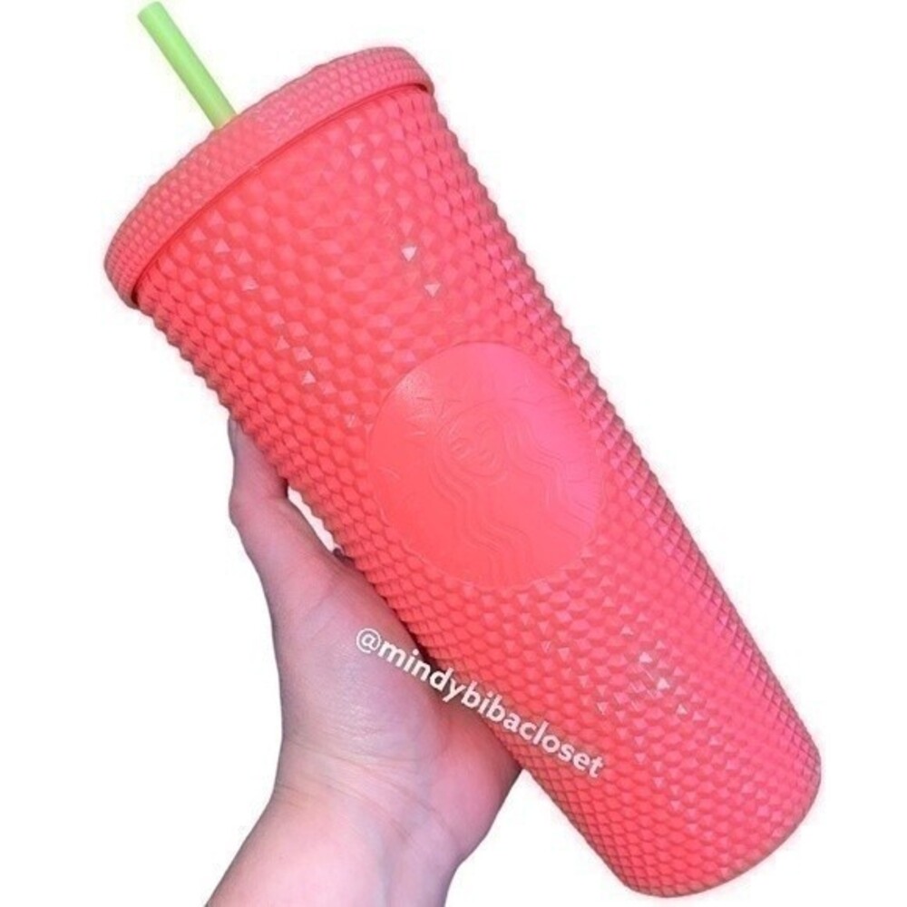 Starbucks 2022 Summer Dragonfruit studded shiney bling venti tumbler limited cup
